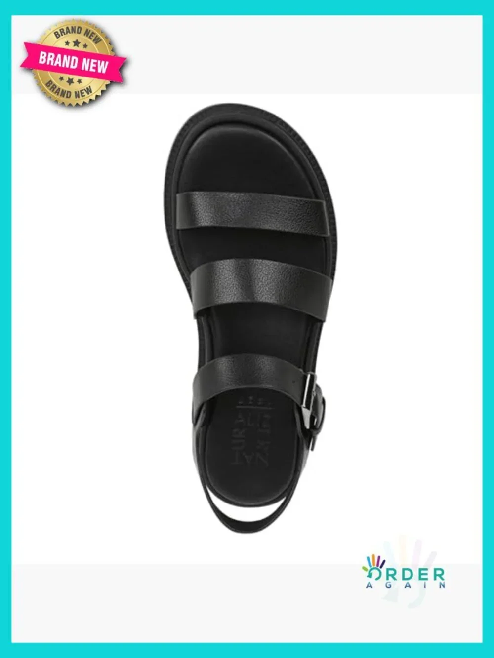 Platform Sandals with Contour Plus Footbed Cushioning Adjustable Buckle Straps